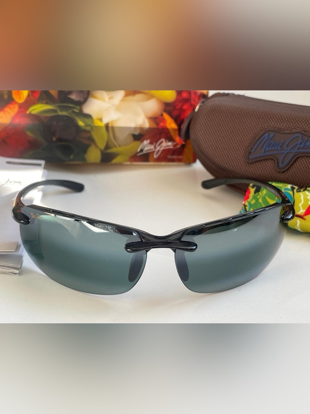 These are Maui Jim Ho'okipa Sport polarized sunglasses